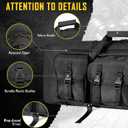 DULCE DOM 32/36/42/48/52 inch Double Rifle Case Soft Gun Bag for Rifles Pistols Storage & Transportation, All Around Shooting Range Tactical Backpack for Hunters Shooters, Gift for Boyfriend, Husband