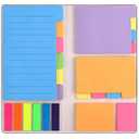 Sticky Notes Set, Post Self-Stick Notes Pads for Journaling Notebook Planner Study, Office Supplies College Essentials Back to School Supplies for High School Students Teen Girl Gifts Preppy Stuff