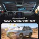 Windshield Sun Shade for Subaru Forester 2019-2026 with 360 Rotating Shaft, Custom Fit Umbrella Sunshade for UV Blocking, Interior Heat Protection, Easy Storage