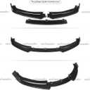 2012-2015 Compatible with BMW 3 Series F30 Sedan Base Bumper, Front Lip Splitter, 3-Piece Design, Carbon Fiber Pattern ABS WheelX