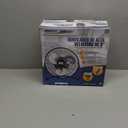 Comfort Zone 9-Inch High-Velocity Desk Fan, All-Metal 3-Speed Turbo Air Circulator with 180° Tilt, Quiet Small Table Fan for Office, Bedroom, and Home, Fully Assembled, ETL Listed