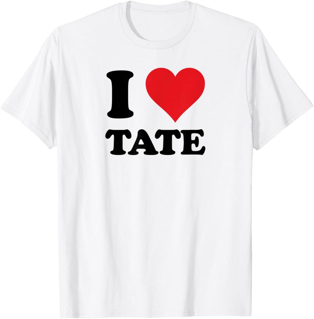 I Heart Tate First Name I Love Personalized Stuff T-Shirt S