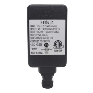 12V Class 2 Power Supply, IP44 LED Transformer Replacement Yard Inflatable Adapter for String Light, Inflatable Decorations (12V-2A)
