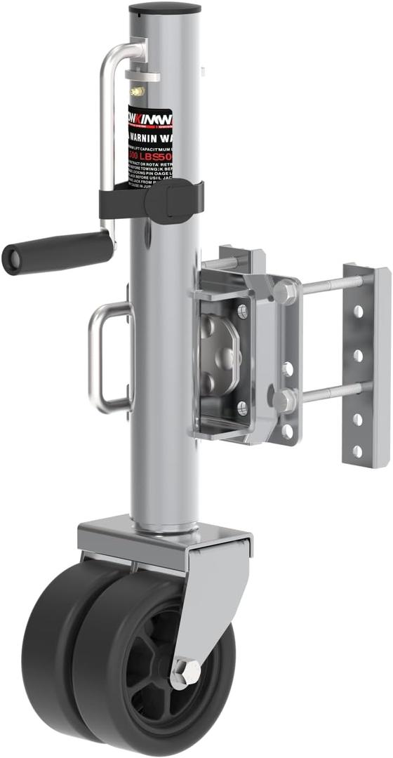 2000 lbs Upgraded Boat Trailer Jack, 10" Lift, Bolt On Trailer Jack for RV, Boat and More, Silver