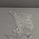Burning&Reborn Happy Birthday Neon Signs - LED Light for Party Neon Lights Sign Decoration for Home Wall Decor Birthday Gift Party Backdrop Windows Signs Party Birthday Bedroom Bedside
