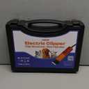 200W Professional Dog Grooming Clippers with Stepless Speed Control, Low Noise <50dB Pet Hair Trimmer Kit, Solid Wood Handle, 2 Blades, Dual-Sided Guide Combs, Heavy-Duty Plug-in Clippers for Cats (Orange)