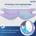 REVIX Wisdom Teeth Ice Pack Head Wrap with 3D Sewing Jaw Ice Pack for Face Oral Surgery Pain Relief for TMJ, Tooth Extraction & Teeth Removed, Extra Snug Fit with 4 Hot Cold Gel Packs, Lavender-Pack 1