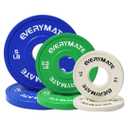 EVERYMATE Change Weight Plates 1.25LB 2.5LB 5LB Pair Set Fractional Plate Olympic Bumper Plates for Cross Training Bumper Weight Plates Steel Insert Strength Training Weight Plates