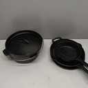 Amazon Basics Pre-Seasoned Cast Iron 5 Pieces Kitchen Pots and Pans Cookware Set, Black, 14.17 x 12.2 x 10.63 in