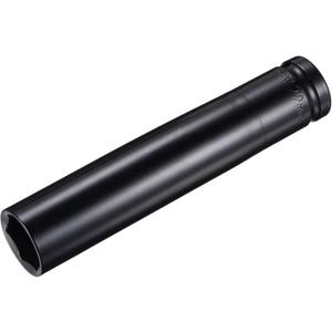 uxcell 1/2" Drive by 22mm Deep Impact Socket, Heat-Treated CR-V Steel 6" Length, 6-Point Metric Sizes