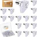 Vibit 100 Pcs Shelf Support Pegs, 5mm Cabinet Shelf Pins, Clear Plastic Cabinet Shelf Pegs Shelf Brackets, Support Pegs for Shelves, Shelf Holders for Kitchen Cabinet Bookcase Cupboard Wood Furniture