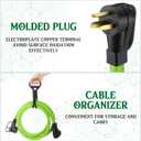 Kanayu 15FT 50Amp 6AWG NEMA 6-50P to 6-50R Welder Extension Cord 50Amp Power Extension for Welding Machines 50A 250Volt 3-Prong 6 Gauge Heavy Duty Welding Cable, ETL Listed