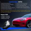 Full LED Headlights, Compatible with 2021-2023 Tesla 3 Tesla Y Base Mayor Performance Long Range Standard Estandar, Replace 1514952 151495200C 151495200D Left Driver Side Front Head Lights Assembly