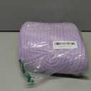 COMSE Small Woven Basket with Gift Bags and Ribbons, Gift Basket Empty, Cotton Rope Storage Organizer, Baby Toy Box with Handles, 12" x 8" x 5", Purple