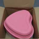 12 Pcs Pink Heart Shaped Food Storage Containers 34 Oz Plastic Seasoning Plates Dessert and Lunch Box Valentine's Day Heart Box with Clear Lid for Valentine Kitchen Restaurant Fruit Vegetable Food