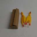 2 Pcs Large Rubber Chicken, Screaming Dog Toys, Yellow Squawking Squeaky Toy, Prank Noise Maker 12 Inch