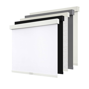 SUNOFF Cordless Blackout Roller Shades Blinds for Windows Free-Stop,Pull Down Room Darkening with Valance,Thermal Insulated Woven Fabric Window Door Blinds for Home,Office,White 61" W x 72" H