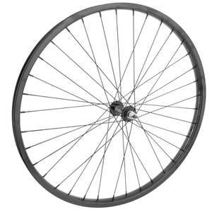 Wheel Master Front Bicycle Wheel 26", 36 Spoke, Steel Rim, Bolt-on Axle, Black
