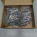 60 pcs Stainless Steel Curtain Hooks Drapery W Shape Hook Stainless Curtain Pleat Tape Hooks