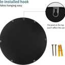 1st owned Round Wall Mirror Gold 20 Inch -Circular Metal Framed Wall Mounted Mirror, Hanging Round Modern Decorative for Entryway Bathroom, Living Room, Bedroom