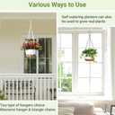 Mkono Artificial Hanging Flowers Basket for Outdoor Spring Decor, Fake Hanging Plants Faux Flowers for Front Porch Garden Patio Balcony Summer Decoration