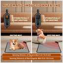 Pet Heating Pad for Cats & Dogs,Safe Electric Cat Warming Pad with Chew Resistant Cord,Automatic Induction Heated Cat Bed,Adjustable Temperature & Time(17.7" x 17.7")