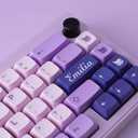 Hyekit PBT Keycaps, 132 Keycaps Dye-Sublimation Cherry Profile Botanical Keycap for Cherry MX Mechanical Keyboards (Witch Emilia)