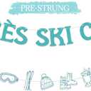 Apres Ski Party Decorations - Aprs Ski Club Banner, Winter Apres Ski Club Themed Bridal Shower Bachelorette Party Decor Blue Gitter