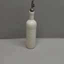 LYEOBOH Oil Dispenser for Kitchen, Olive Oil Dispenser Bottle with Non Drip Spout - 17 OZ Ceramic Vinegar Dispenser Bottle, Easy to Use for Kitchen Gadgets, Frying, BBQ, White