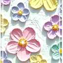 JIAXIUFEN Case for iPhone X iPhone Xs Sparkle Glitter Retro Oil Painting Printed Flower Design Slim Shockproof Protective TPU Soft Silicone Cover Phone Case Mint Colorful