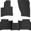 TTX LIGHTING Floor Mats for Porsche Cayenne 2011-2018, Obsidian Black