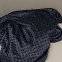 david's kids Micro Fleece Minky Baby Blanket for Boys Girls Neutral with Double Layer and Soothing Raised Dots, 40x50 Inches Breathable and Soft Lightweight Receiving Blanket for Newborns, Navy Blue