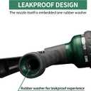 AUTOMAN-Garden-Hose-Nozzle, ABS Water Spray Nozzle with 7 Adjustable Watering Patterns, Slip Resistant for Watering Plants, Lawn& Garden, Washing Cars, Cleaning, Showering Pets & Outdoor Fun.