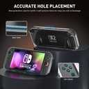 GLDRAM Carrying Case for Nintendo Switch 2 (2025), Portable Accessories Kit with Black Travel Storage Bag, Clear Protective Skin Cover, 6 Slots Game Card Holder, Screen Protector & 8 Thumb Grips