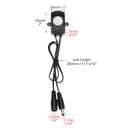 QWORK Mini PIR Motion Sensor Switch with Adjustable Light Sensor & Delay Timer, DC 12V-30V 3A Occupancy Sensor for LED Strip, Closet, Cabinet, Safe, Pantry, Under Bed Lighting (Black)