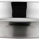 Deep Dish Pizza Pan,Stainless Steel Pizza Tray Oven Pan,Pie Grill Pan Baking Pan10-12-14Inch (16x2inch)
