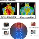 2 x Grounding Mat Set for Better Sleep, 23.6x35.4 Inch Grounding Pad with 15 Ft Grounding Cord, Reduces Insomnia Anxiety Pain, Yoga Pad Pet Pad Foot Mat, black