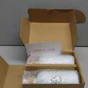 Glass Soap Dispenser Set - Hand Soap and Dish Soap Dispenser with Bamboo Tray. Vintage Soap Dispenser with Pump for KitchenKitchen Drain Outlet and Bathroom. Stylish Permanent Labels (Matte White)