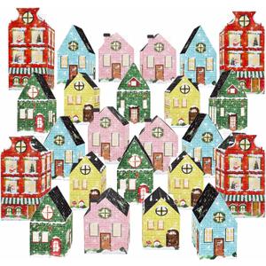 SietDESEO 24 Empty Advent Calendar Boxes to Fill 24 Days of Christmas Countdown Gift Boxes for Kids Adults Xmas Holiday Party Decorations Make Your Own Advent Calendar Box