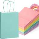 Mr. Pen- Paper Gift Bags with Handles, 32 Pack, 8.3" x 5.9" x 3.1", 16 Pastel Colors, Small Gift Bags with Handles, Party Favor Bag, Christmas Gift Bag