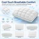 Japanese-Style Pouf Pillow, Puff Pillows for Sleeping, Soft & Supportive