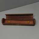 Decorative Incense Burner and Storage Box with Sun Moon Stars Design, B/W, 12 Inch