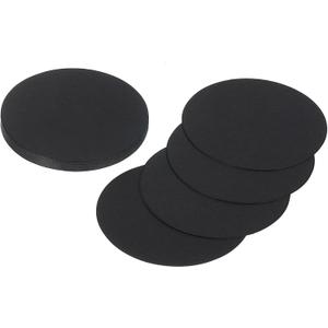 MECCANIXITY 24 Pcs Circle Card Stock, 2 Inch Round Cutouts Paper Thick Cardboard Circles for Crafts Paint Supply DIY Projects Bulletin Board Decor, Black