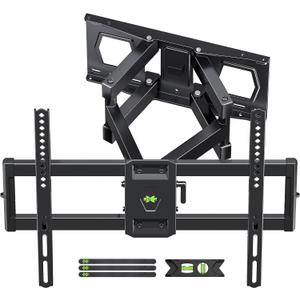 Full Motion TV Wall Mount for Most 37"-84" Flat Screen TV, Swivel or Tilt TV Wall Bracket with Dual Articulating Arms, for 12"-16" Wood Studs, Max VESA 600x400mm, Load 120 lbs by USX MOUNT (Full Motion 37-84inch)