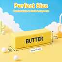 Butter Squishy 4 Pack - Slow Rising Squishy Toy | 4 different colors Squishies Butter Squeeze Toy for Stress Relief,Portable Desk Toy for Adults, Party Favors & Gifts