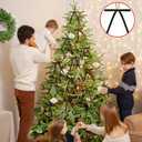 48 PCS Black Velvet Bows for Christmas Tree 5 x 7 Inch Rustic Velvet Staircase Wreath Bows Pre-Tied Ribbon Crafts Gift Bow for Xmas Topper Garland Ornament Home Door Indoor Outdoor Decorations