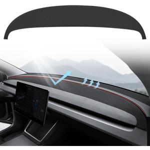 Dashboard Cover for Tesla Model Y Juniper,[Anti-Glare and Sun Protection] Suede Dashboard Pad Dash Mat Compatible with Tesla 2025-2026 New Model Y Accessories