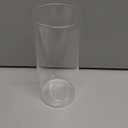 Shihanee 108 Pcs Pillar Candles and Glass Cylinder Vases Clear Cylinder Holders for Slim Pillar Candles Table Decorations, Total 54 Sets(White,108 Pcs)