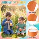 Eaasty 1000 Pcs 6 oz Ice Cream Cups Disposable Paper Dessert Bowls Bulk Mini Sundae Bowls for Hot and Cold Food Frozen Dessert Yogurt Cups for Ice Cream, Yogurt Gelato (Rainbow,Solid)