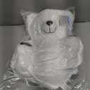 LotFancy Teddy Bear Stuffed Animal, 20 inch, White Teddy Bear Plush Toy, Cute Face with Big Footprints, Plushies Gifts for Girls, Girlfriend, Wife on Birthday, Easter Decoration